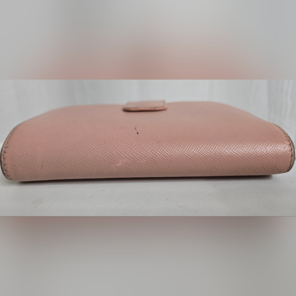 GUC Prada Pink Milano Leather Wallet - Picture 5 of 10